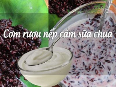 Cơm rượu nếp cẩm sữa chua - món ngon lạ miệng giải nhiệt mùa hè